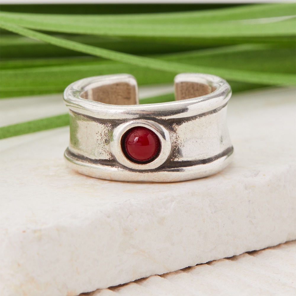 UNOde50 | FREEMOTION Murano Crystal Open Ring -NWT